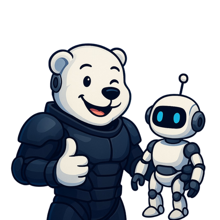 Frankie and AI robot